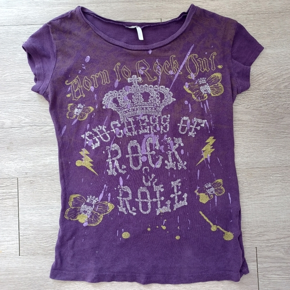 Max Rave Tops - ⬇️ Clearance Rave T Shirt "Born to Rock Out Duchess Of Rock & Roll"